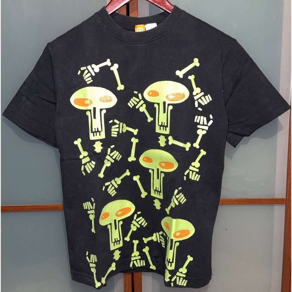 Target Glow-In-Dark Skeletons Skulls Halloween Day Of The Dead T-Shirt Tee Sz L
